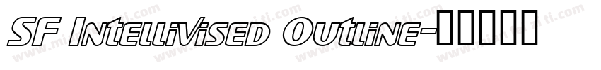 SF Intellivised Outline字体转换
